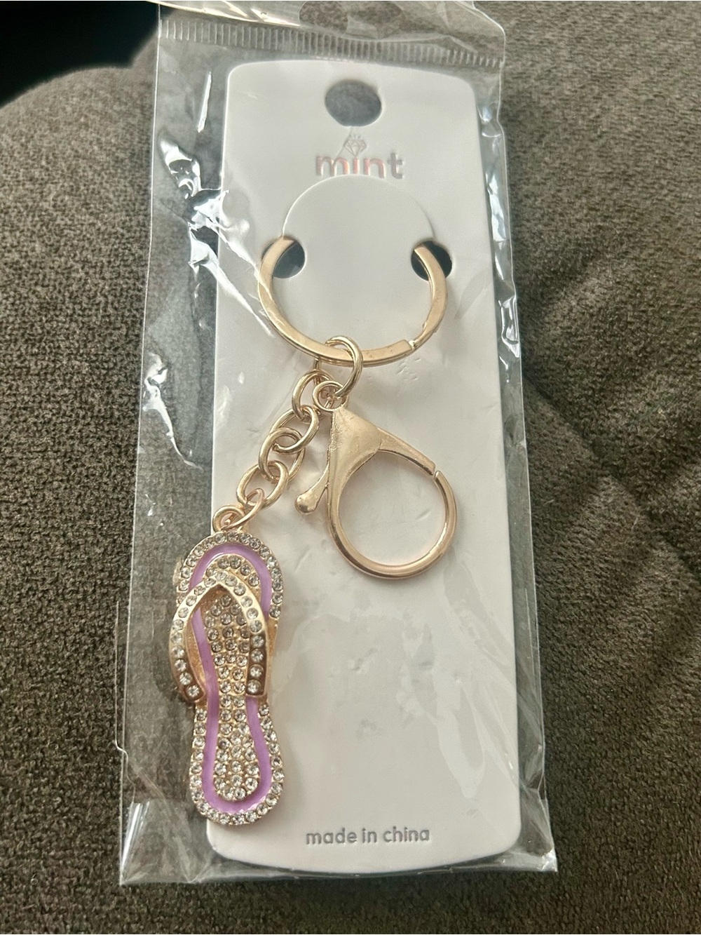 Flip Flop Sandal Purse Charm/Key Chain